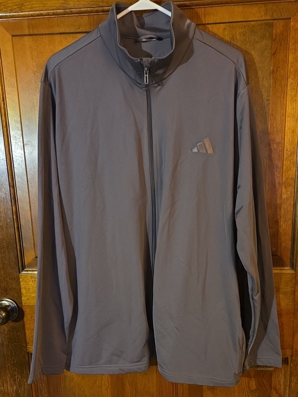 adidas Men’s Full-Zip Performance Jacket - Charcoal